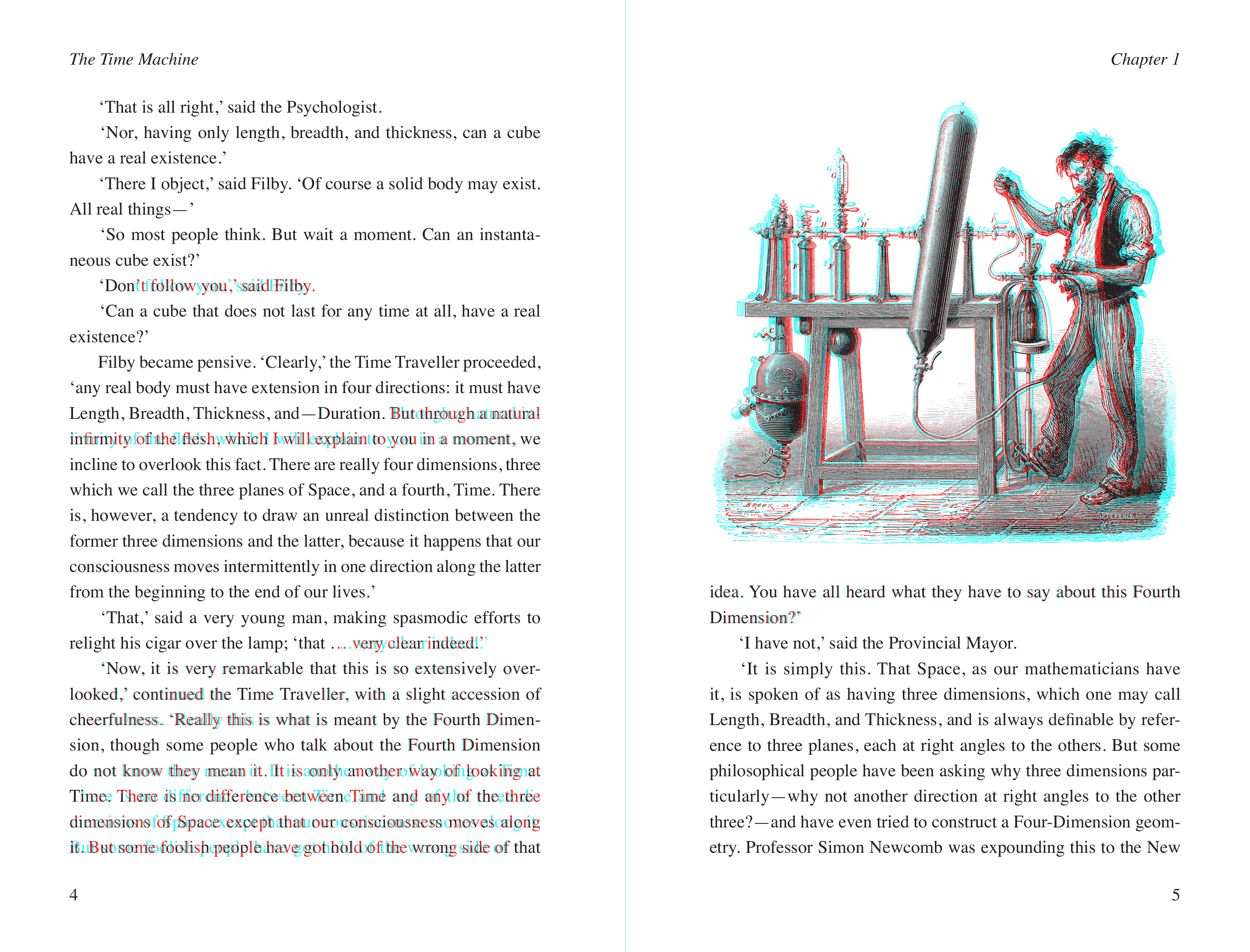 Comparaison entre deux pages de livre.